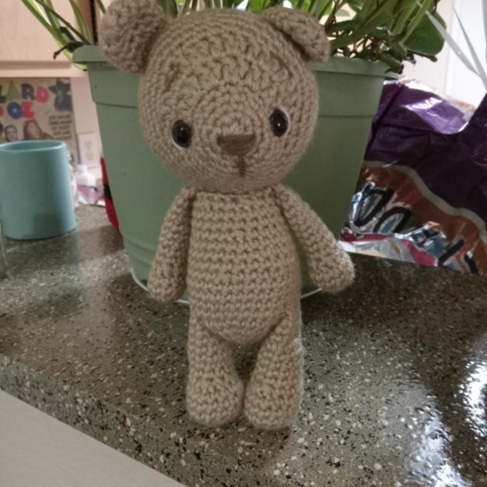 Handmade Crochet Teddy Bear - Tan
